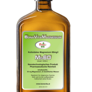 Magnesium Kolloid 25 ppm – Hochwertige Lösung in Braunglasflasche für Muskelregeneration und Vitalität