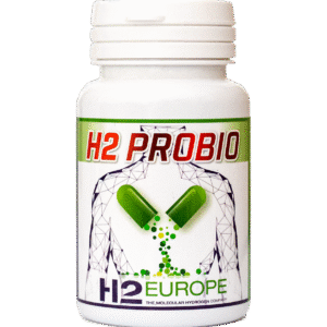 H2 Europe Probio - Probiotische Kapseln mit molekularem Wasserstoff für Darmgesundheit